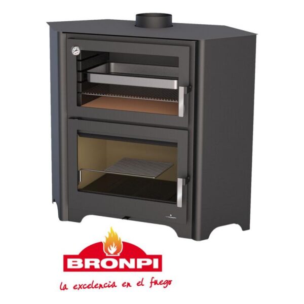 Poêle à bois avec four – BRONPI Murano – R 14 kW