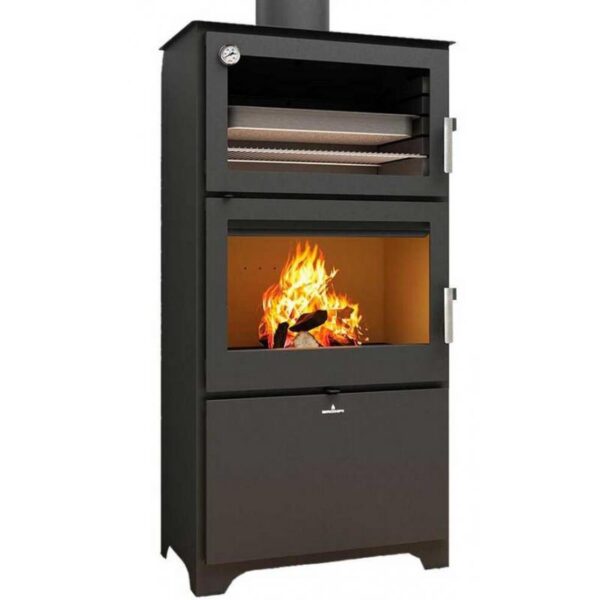 Poêle à bois avec four – BRONPI Murano – L 14 kW