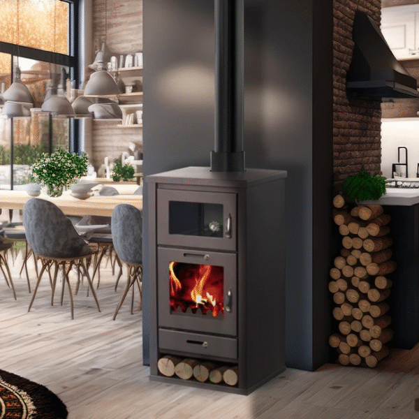 Poêle à bois avec four – BELLEZA DELUXE F – 11kW