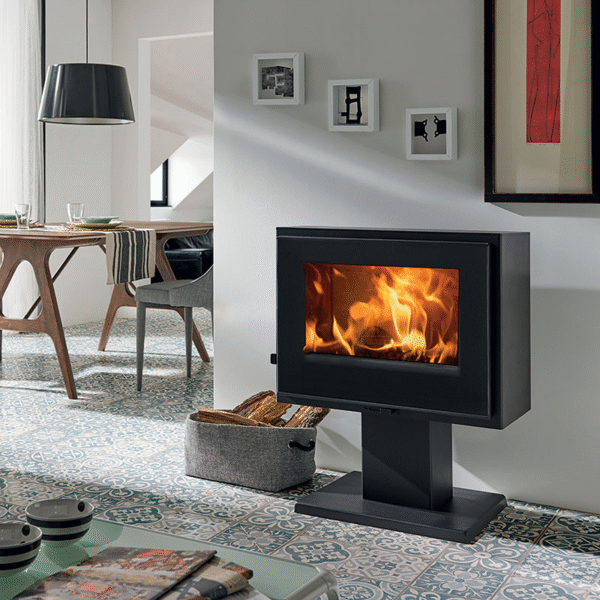 POÊLE À BOIS ÉTANCHE VERNE – PANADERO PANADERO 6.7 KW – STYLE MODERNE SUR PIED UNIQUE