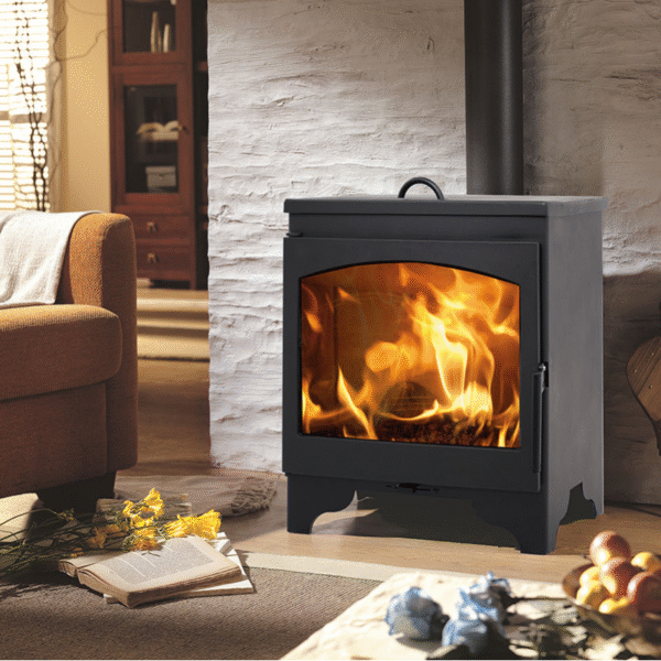POÊLE À BOIS OSLO – PANADERO 8 KW – INSPIRATION SCANDINAVE – AVEC FOUR CHAUFFE-PLATS