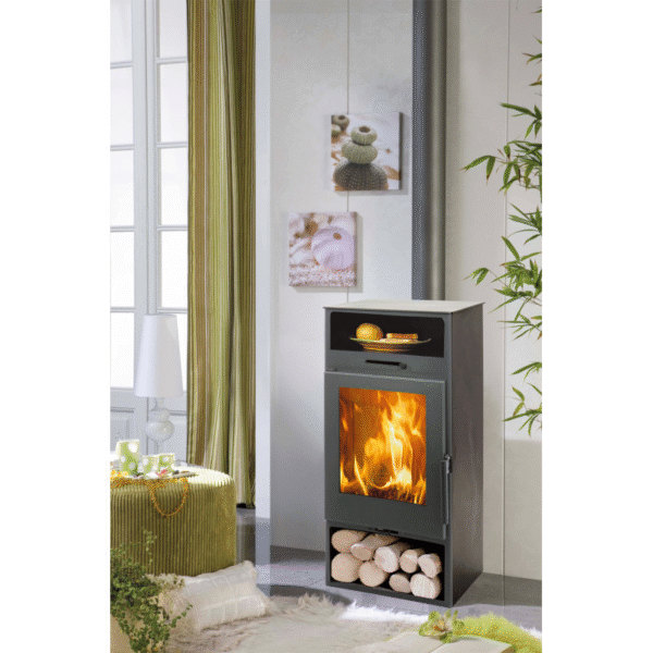 Poele à Bois – Panadero – Nijar Ecodesign – 6,3 Kw – Bûches 40 Cm