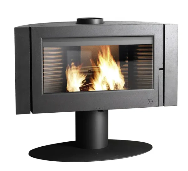 Poêle à bois en fonte Antaya – Anthracite – 12kW