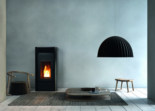 Poêle à granulés étanche CAMELIA AIR METAL RED 8Kw