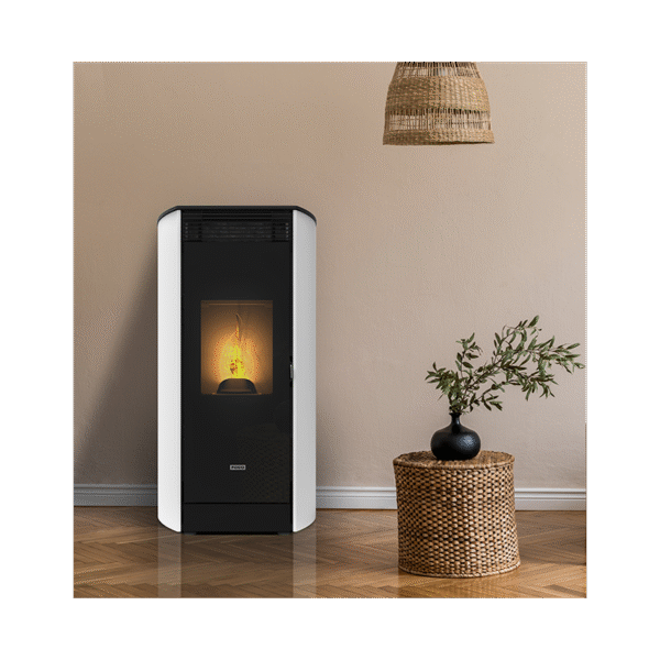 Poêle à granulés étanche canalisable (sortie dessus concentrique) – MEO – 9KW