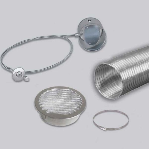 Kit d’arrivée d’air pour poêle à bois – Diamètre 125 mm