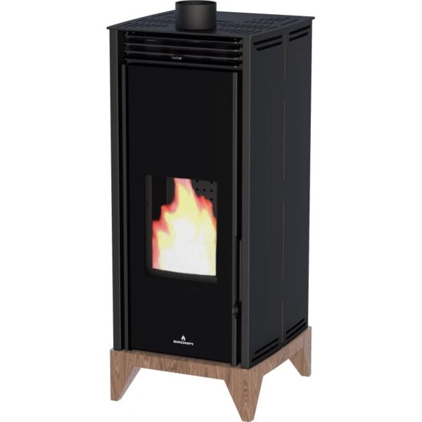 Poêle à granules sans électricité convection naturelle – BRONPI Free 6 Vision 6 kW