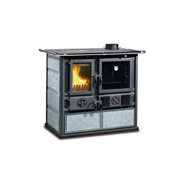 Cuisinière à bois raccordable – LA NORDICA Rosa 5.0 Pierre 8.8 kW