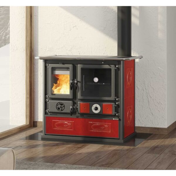 Cuisinière à bois Termorosa DSA 4.0 Bordeaux 12.4kW