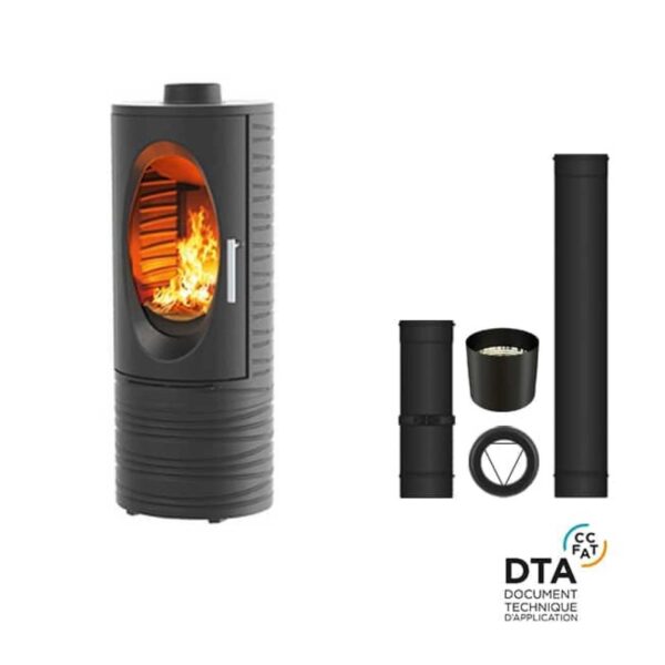 Pack poêle à bois Talisman Godin Sortie dessus 7kW