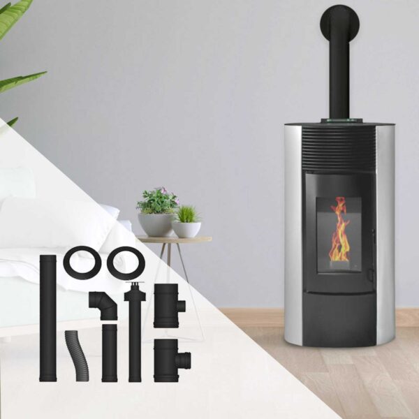 Pack poêle à granulés Segreto étanche + Kit d’installation ventouse 9kW