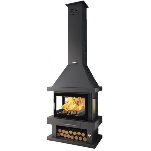 Poêle à bois cheminée 3 faces – FIREMATIC Vegas 14 à 17 kW