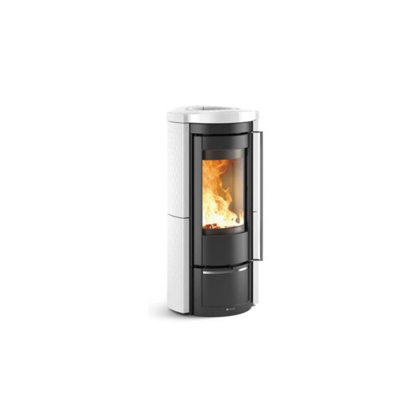 Poêle à bois en céramique raccordable – LA NORDICA Liu 7.5 kW