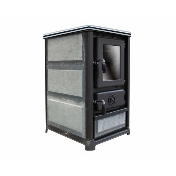 Poêle à Bois Olymp Plus 10.3kW bordeaux ou crème