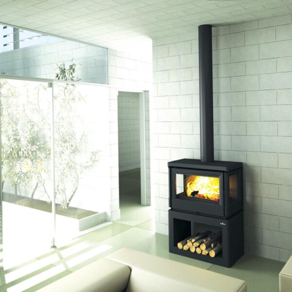 Poêle à bois ventilé raccordable 3 faces – BRONPI Versailles 10 kW