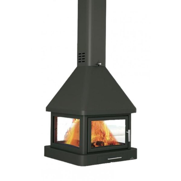 Cheminée suspendue à bois 4 faces – BRONPI Huelva – C 16 kW